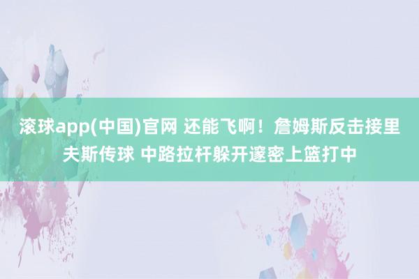 滚球app(中国)官网 还能飞啊！詹姆斯反击接里夫斯传球 中路拉杆躲开邃密上篮打中