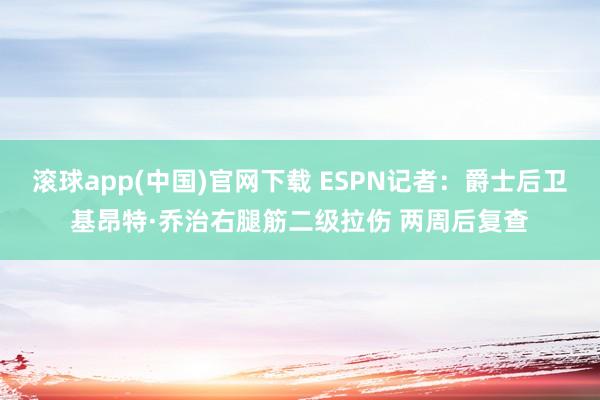 滚球app(中国)官网下载 ESPN记者：爵士后卫基昂特·乔治右腿筋二级拉伤 两周后复查
