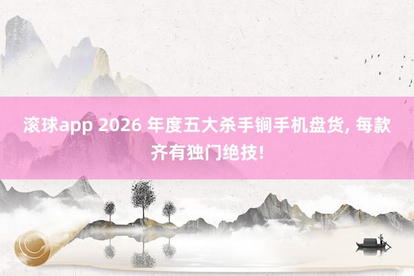 滚球app 2026 年度五大杀手锏手机盘货， 每款齐有独门绝技!