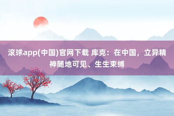滚球app(中国)官网下载 库克：在中国，立异精神随地可见、生生束缚
