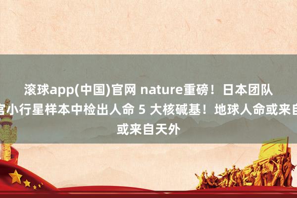 滚球app(中国)官网 nature重磅！日本团队在龙宫小行星样本中检出人命 5 大核碱基！地球人命或来自天外