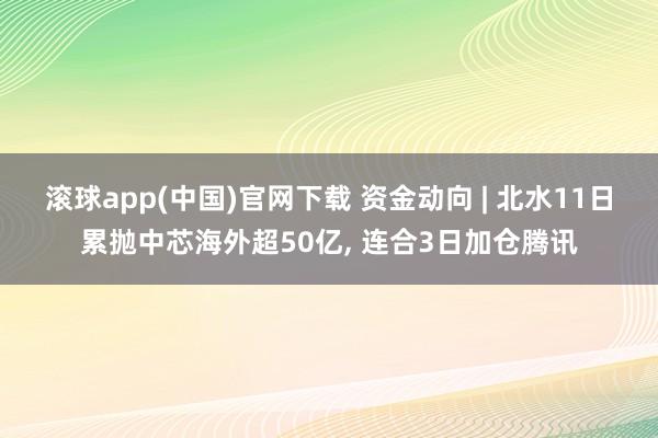 滚球app(中国)官网下载 资金动向 | 北水11日累抛中芯海外超50亿， 连合3日加仓腾讯