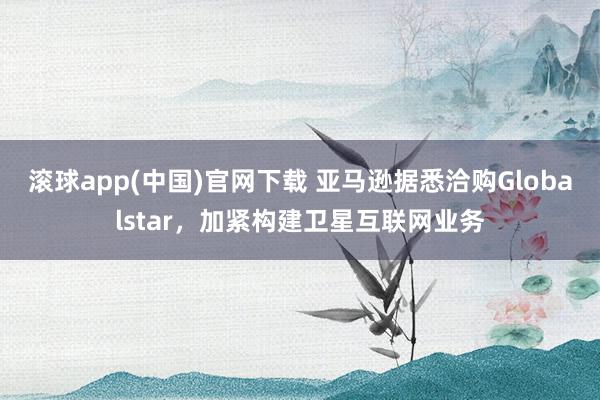 滚球app(中国)官网下载 亚马逊据悉洽购Globalstar，加紧构建卫星互联网业务