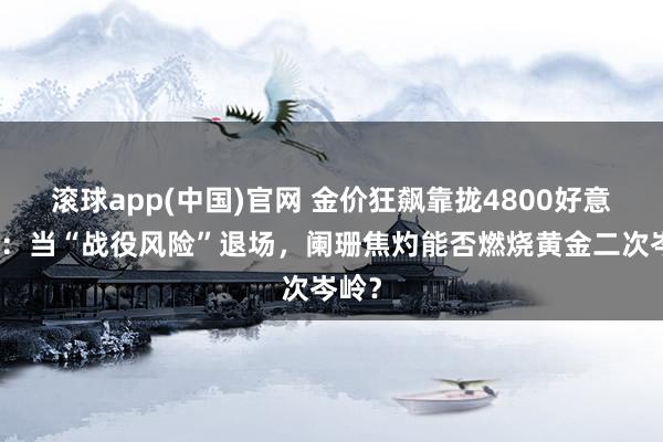 滚球app(中国)官网 金价狂飙靠拢4800好意思元：当“战役风险”退场，阑珊焦灼能否燃烧黄金二次岑岭？