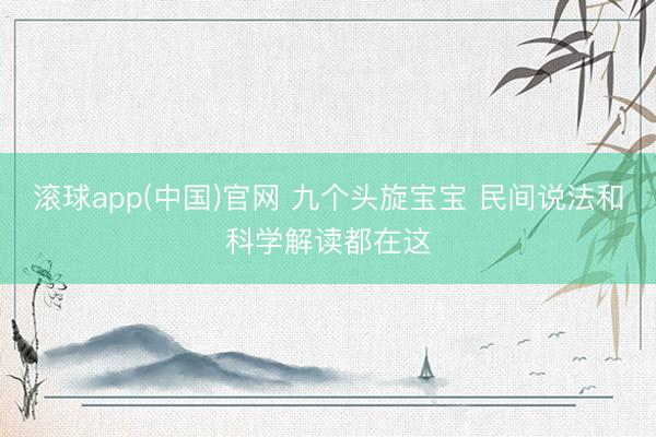 滚球app(中国)官网 九个头旋宝宝 民间说法和科学解读都在这