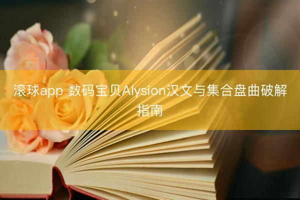 滚球app 数码宝贝Alysion汉文与集合盘曲破解指南