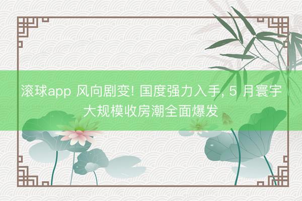 滚球app 风向剧变! 国度强力入手， 5 月寰宇大规模收房潮全面爆发