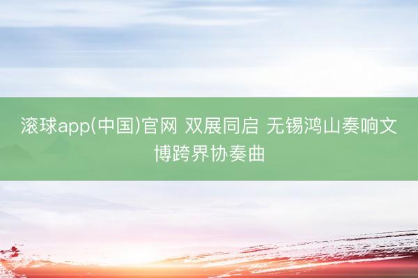 滚球app(中国)官网 双展同启 无锡鸿山奏响文博跨界协奏曲