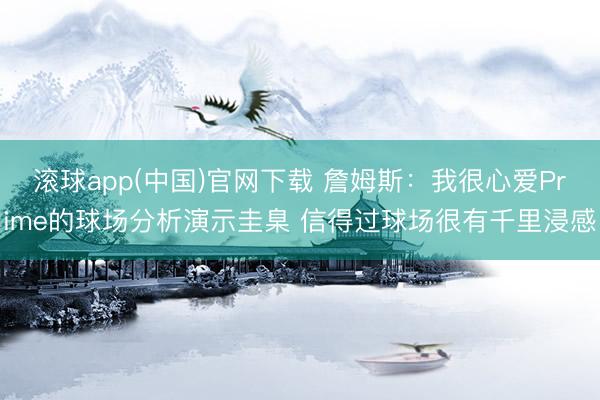 滚球app(中国)官网下载 詹姆斯:我很心爱Prime的球场分析演示圭臬 信得过球场很有千里浸感